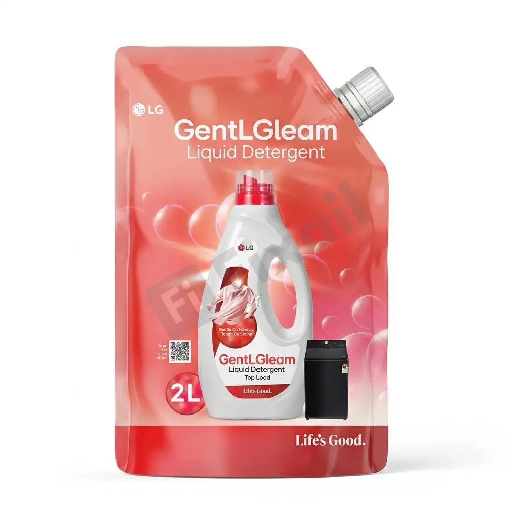 "GentLGleam" Liquid Detergent 2 Ltr. Refill Pouch (Top Load Washing Machine)