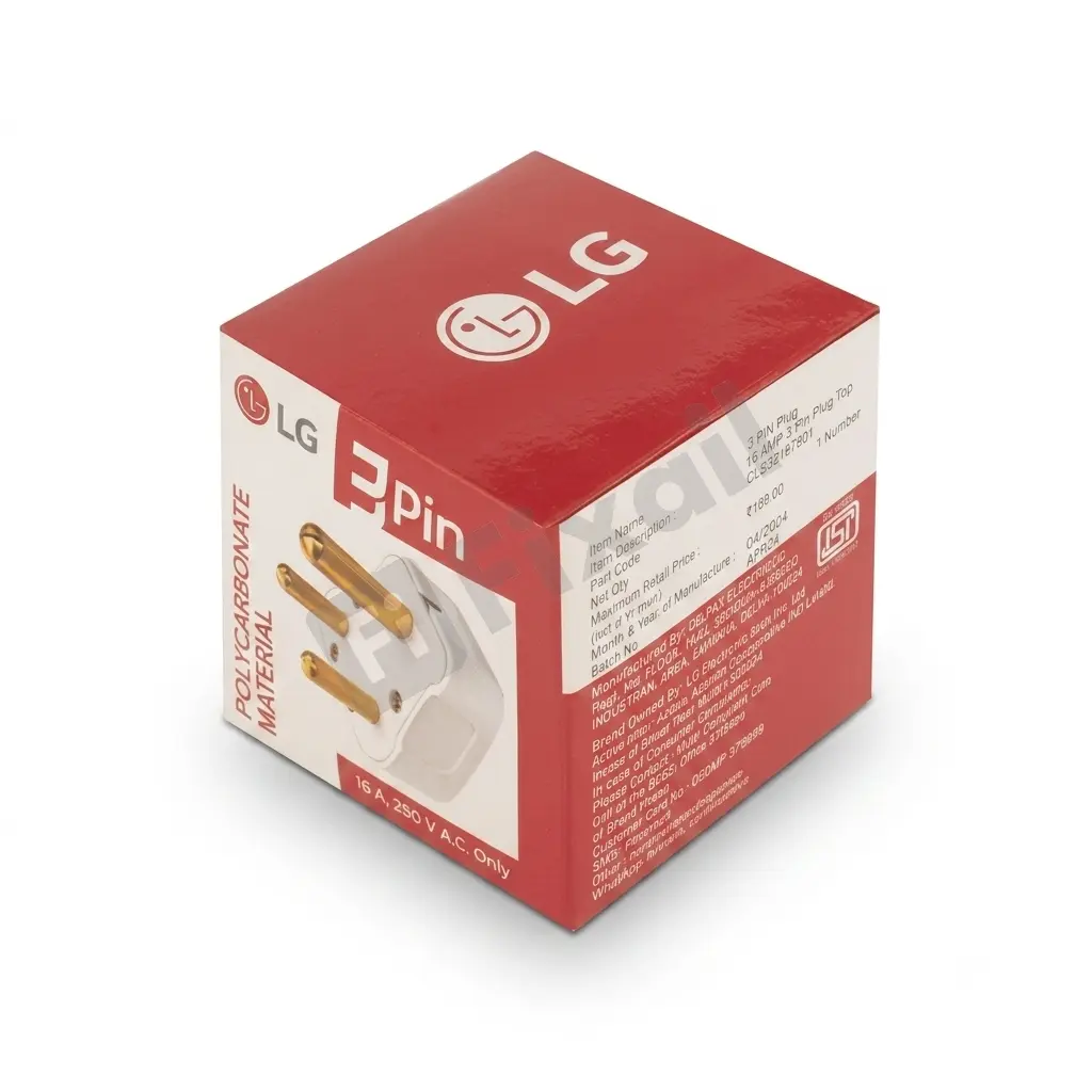 LG Air Conditioner 3-Pin Power Plug